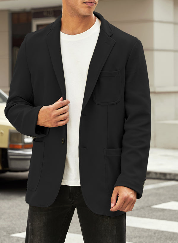 JMIERR Mens Sport Coat Casual Blazer Two Button Business Suit Jacket