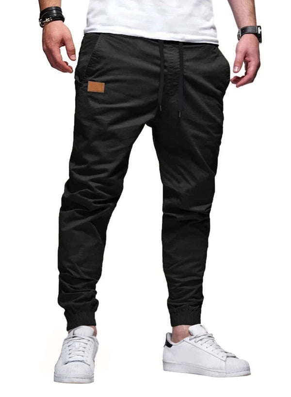  ZHUER Mens Heavyweight Sweatpants with Pockets Relaxed Fit  Fleece Cargo Jogger Pants Elastic Waist Stretch Athletic Pants Black :  Clothing, Shoes & Jewelry