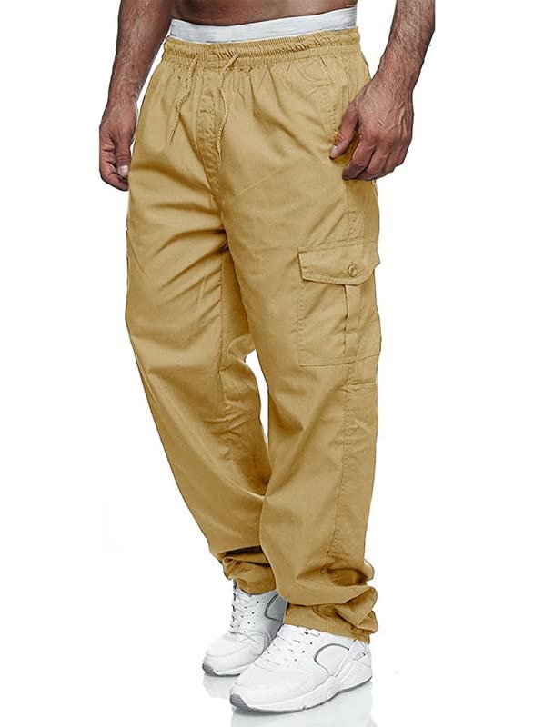 MOKEWEN Men's Hem Straps Jogging Cargo Combat Tactic Ankle